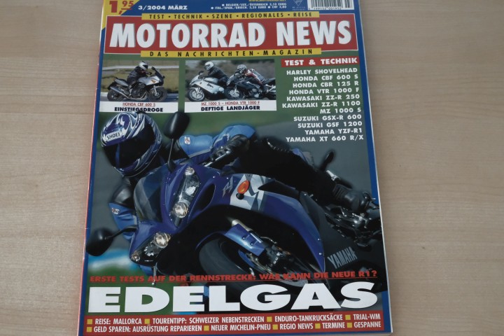 Deckblatt Motorrad News (03/2004)